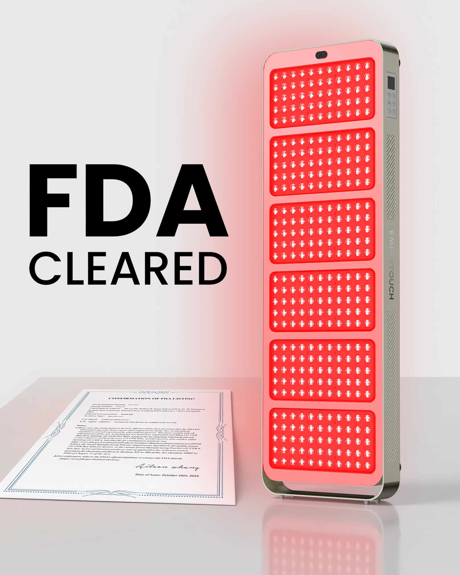 EmberTouch® EmberPRO 650 Red Light Therapy Panel