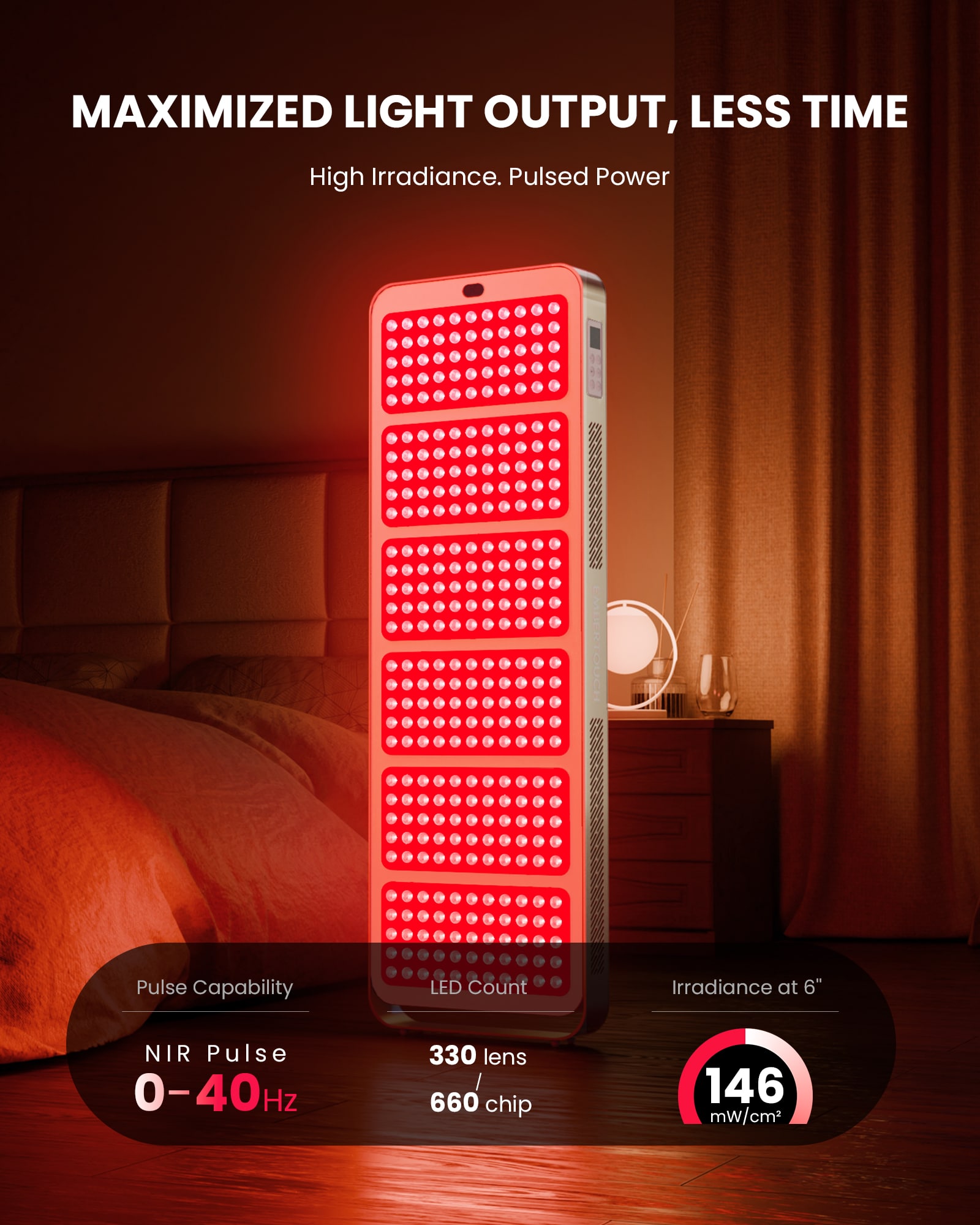 EmberTouch® EmberPRO 650 Red Light Therapy Panel