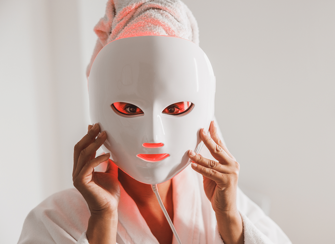 red light facial mask
