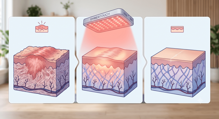 red light therapy for scars