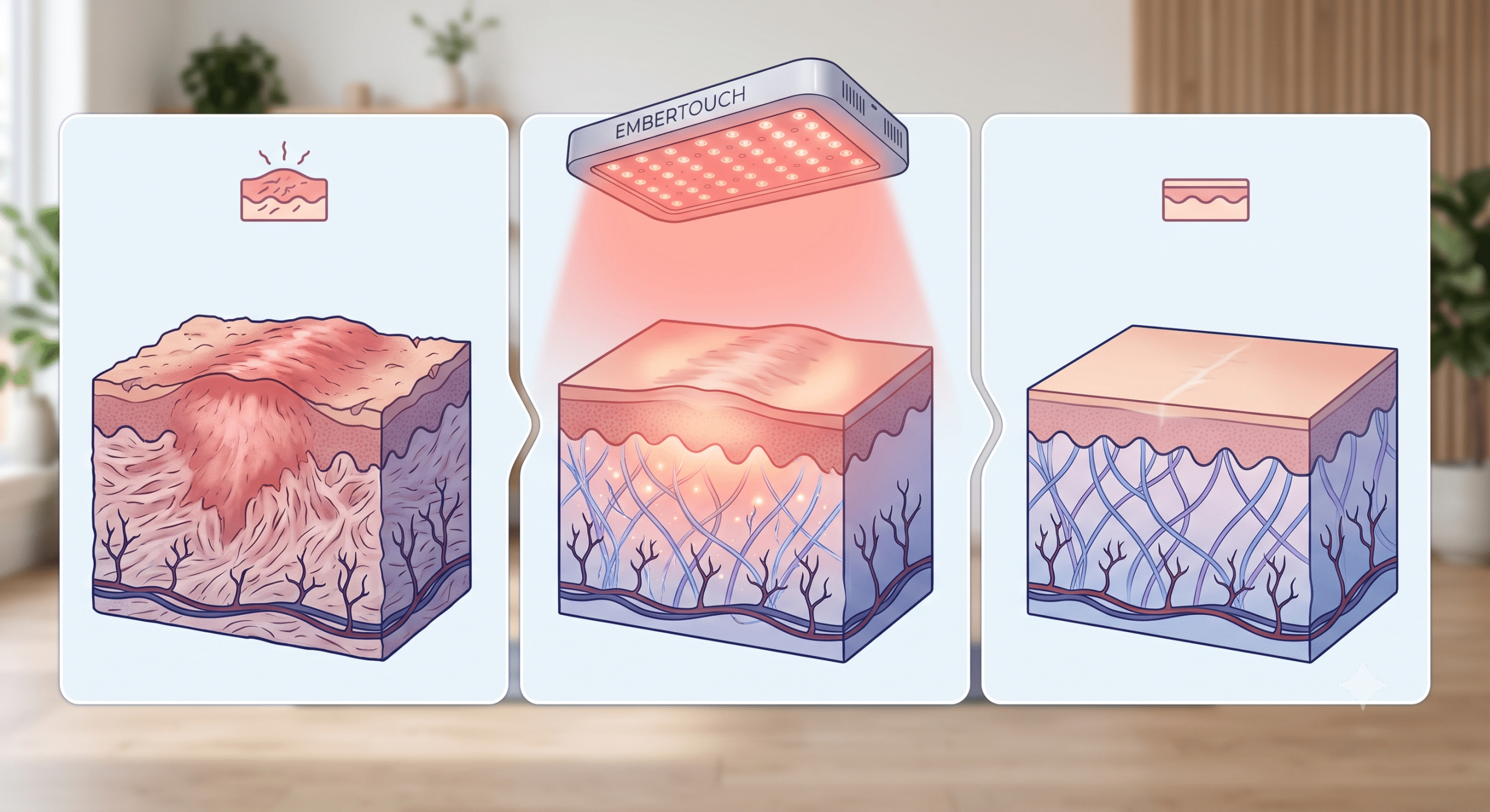 red light therapy for scars